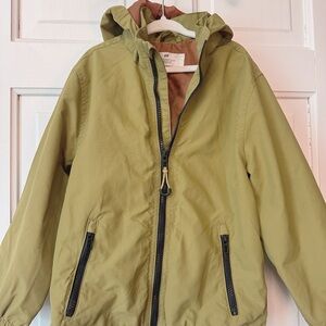 ❌Sold❌H&M Kids Light Olive Hooded Raincoat